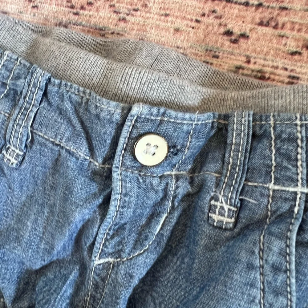 GAP baby Blue Chambray Cargo pants Relaxed Fit